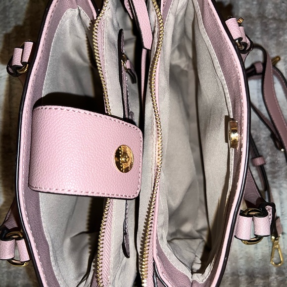 Nine West top handle triple compartment crossbody satchel bag - Picture 5 of 6